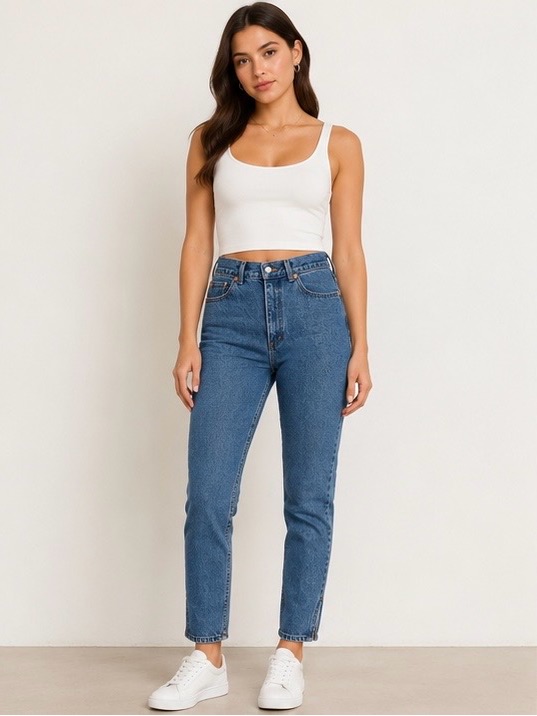 Nwt Women's Vintage Rifle Jeans âLean, Pin-Up Lookâ Size 7/8 (W30/L28)